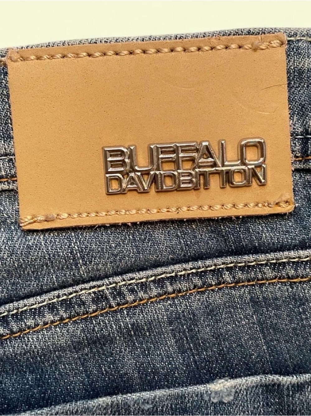 Y2K Buffalo David Bitton Kristina Low Rise Loose Jeans 28 Rhinestone Pockets - Picture 8 of 8